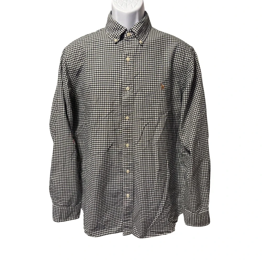 Polo Ralph Lauren Men's Classic Fit Gingham‎ Button Down Shirt Size L